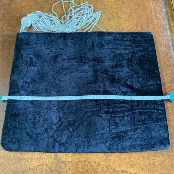 Steve Madden Black Velvet Clutch with Tassel - Picture 7 of 7